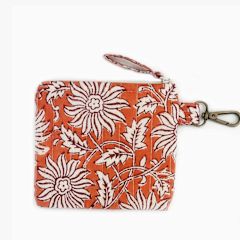 Block Print Quilted Pouch