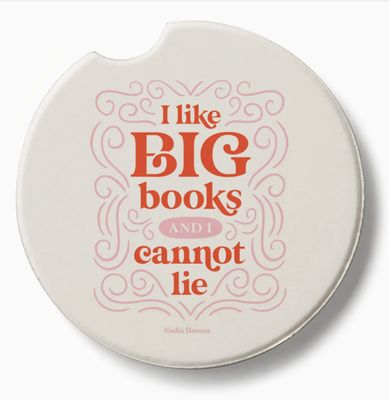 I Like Big Books Car Coaster
