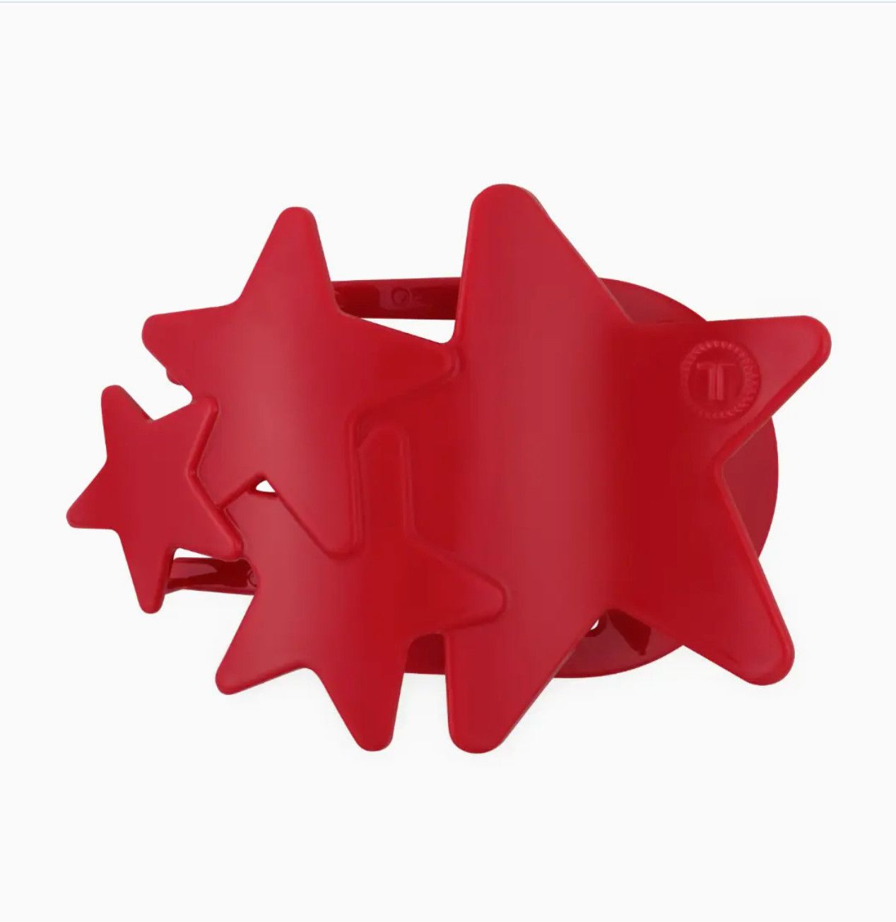 Teleties™ Flat Hair Clip | Red Shooting Star, Size: Small