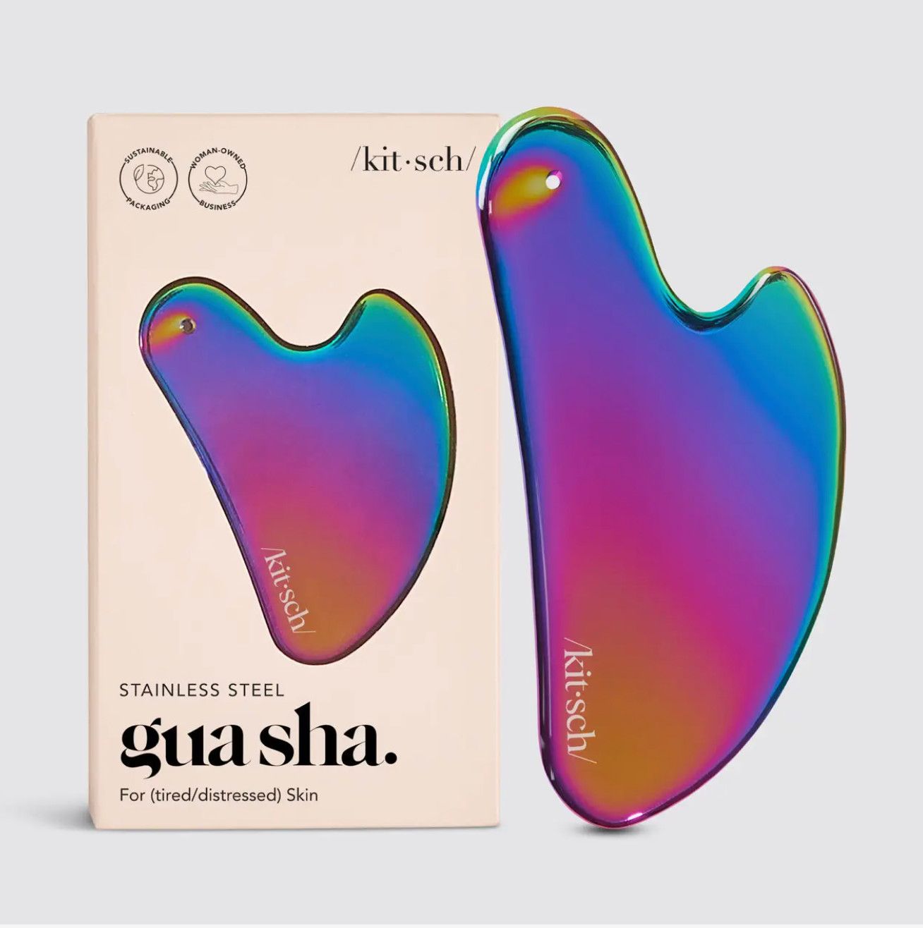 Iridescent Stainless Steel Gua Sha