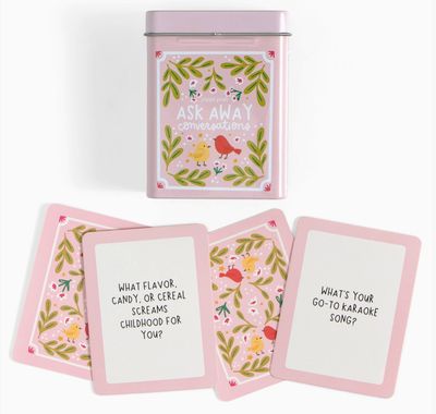 Ask Away Conversation Cards in Tin