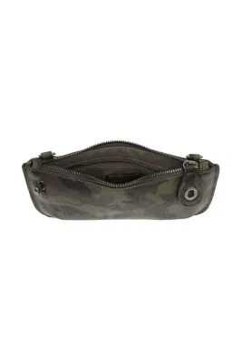Camo Mini Crossbody Wristlet Clutch