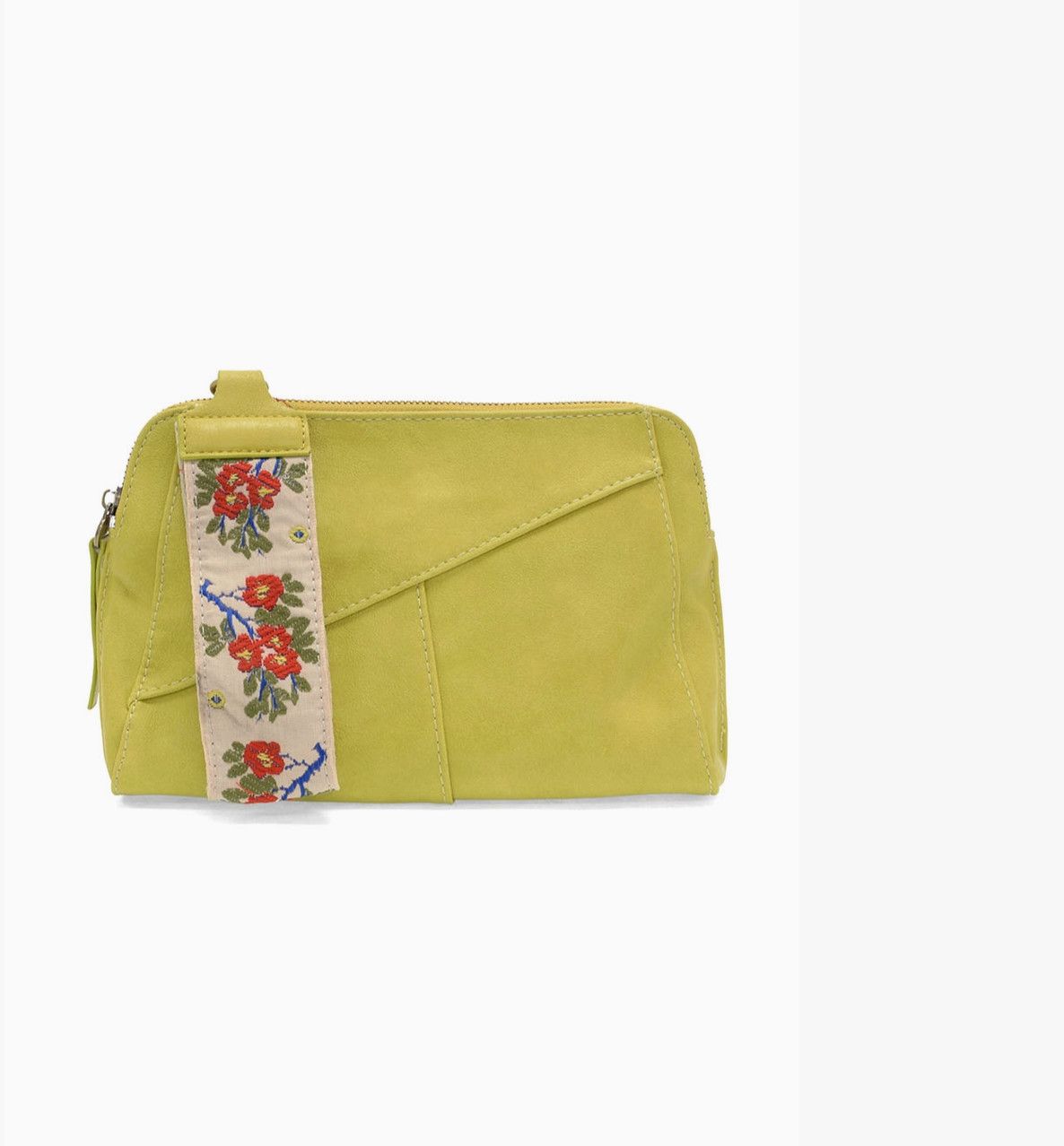 Gigi Crossbody with Woven Wrist Strap | Lime