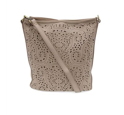 Lazer Cut Eyelet Bucket Crossbody