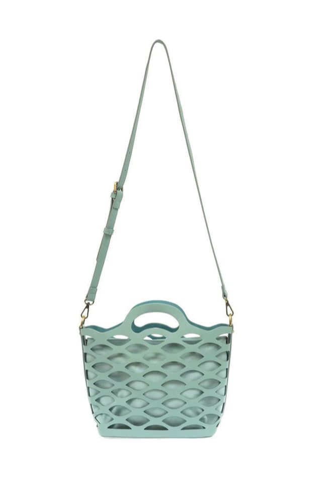 River Laser Cut Tote | Turquoise