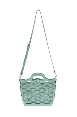 River Laser Cut Tote | Turquoise