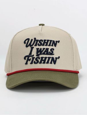 Wishin' I Was Fishin' Camo Hat