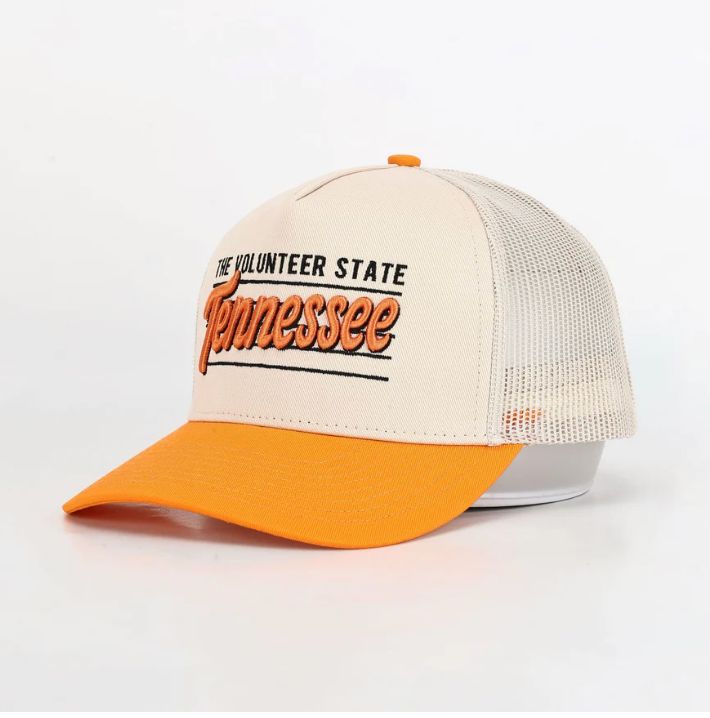Vintage Volunteer Hat | Orange &amp; White