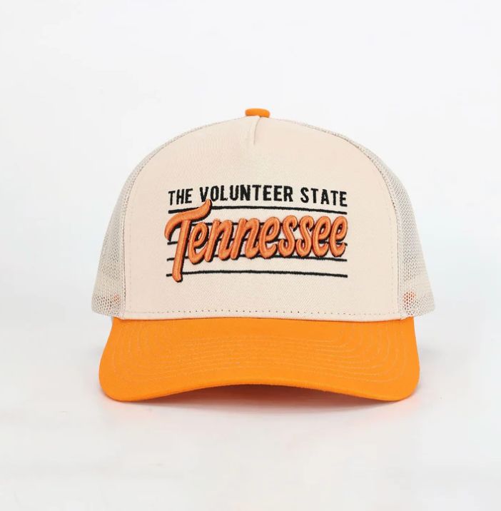 Vintage Volunteer Hat | Orange &amp; White