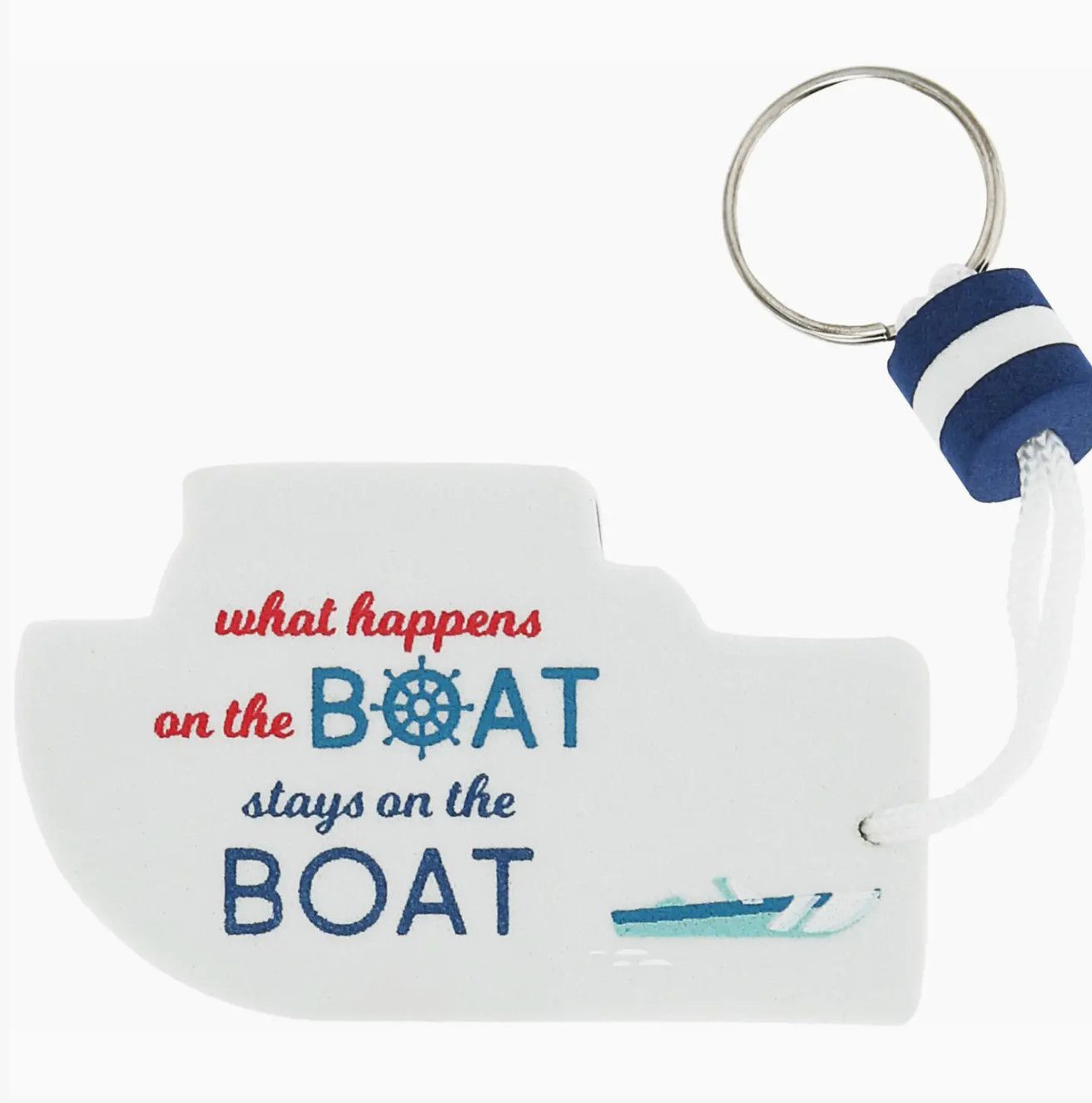 On The Boat Floating Keychain
