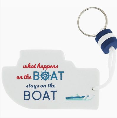On The Boat Floating Keychain