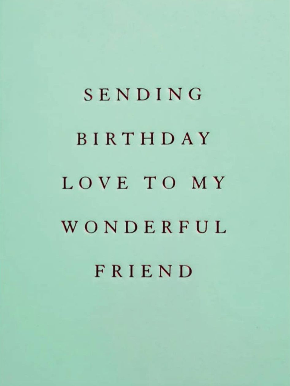 Birthday Love to Wonderful Friend Card