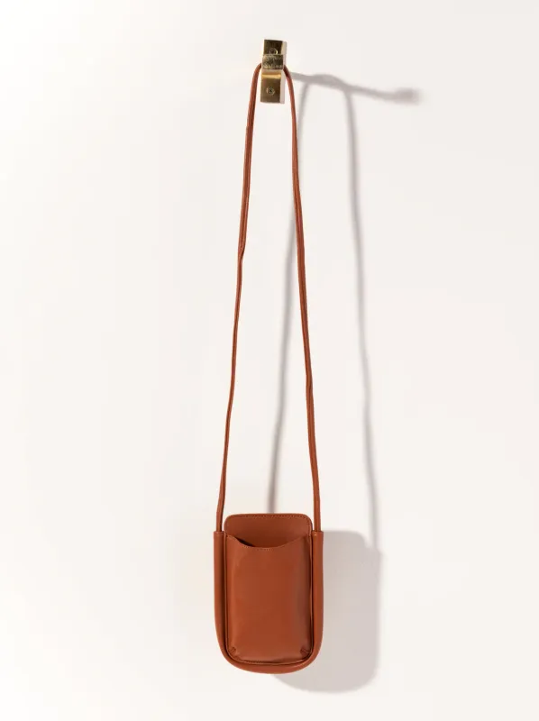 Charlotte Phone Crossbody | Saddle