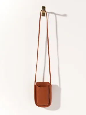 Charlotte Phone Crossbody | Saddle