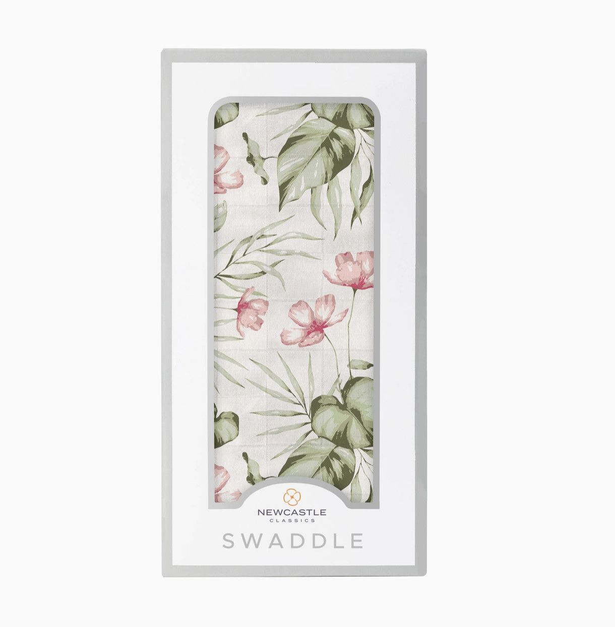 Silver Pink Orchid Swaddle