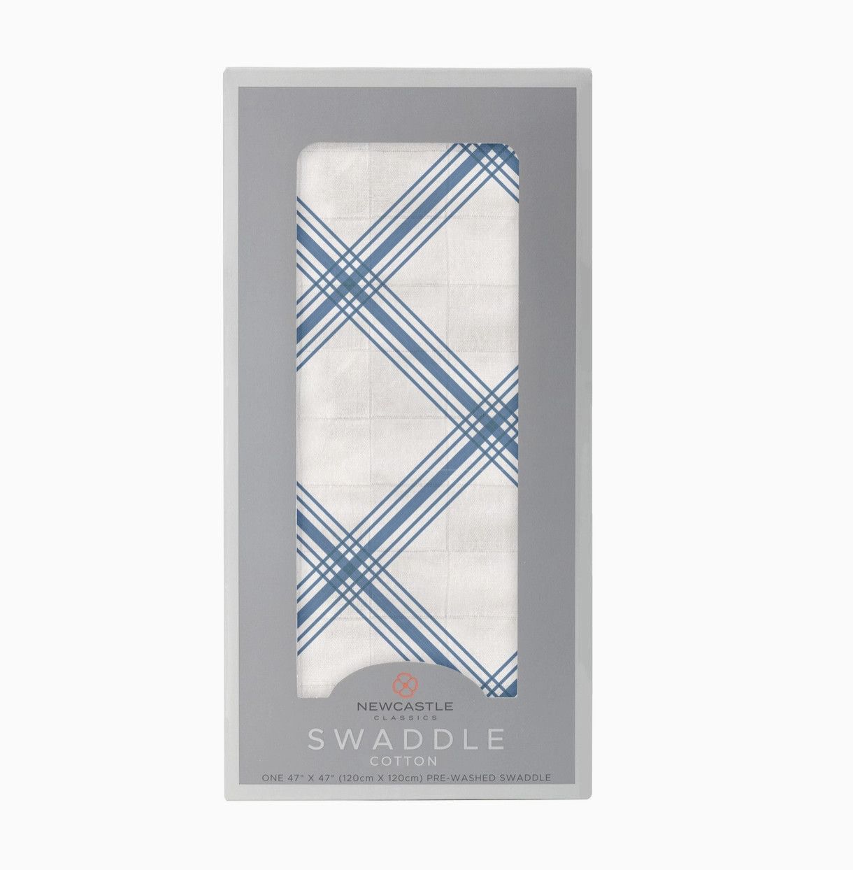 Blue Buffalo Check Plaid Swaddle