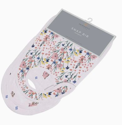 Bamboo Snap Bibs 3pk Set | Wildflowers