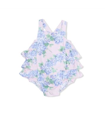 Angel Dear Hydrangea Ruffle Sunsuit
