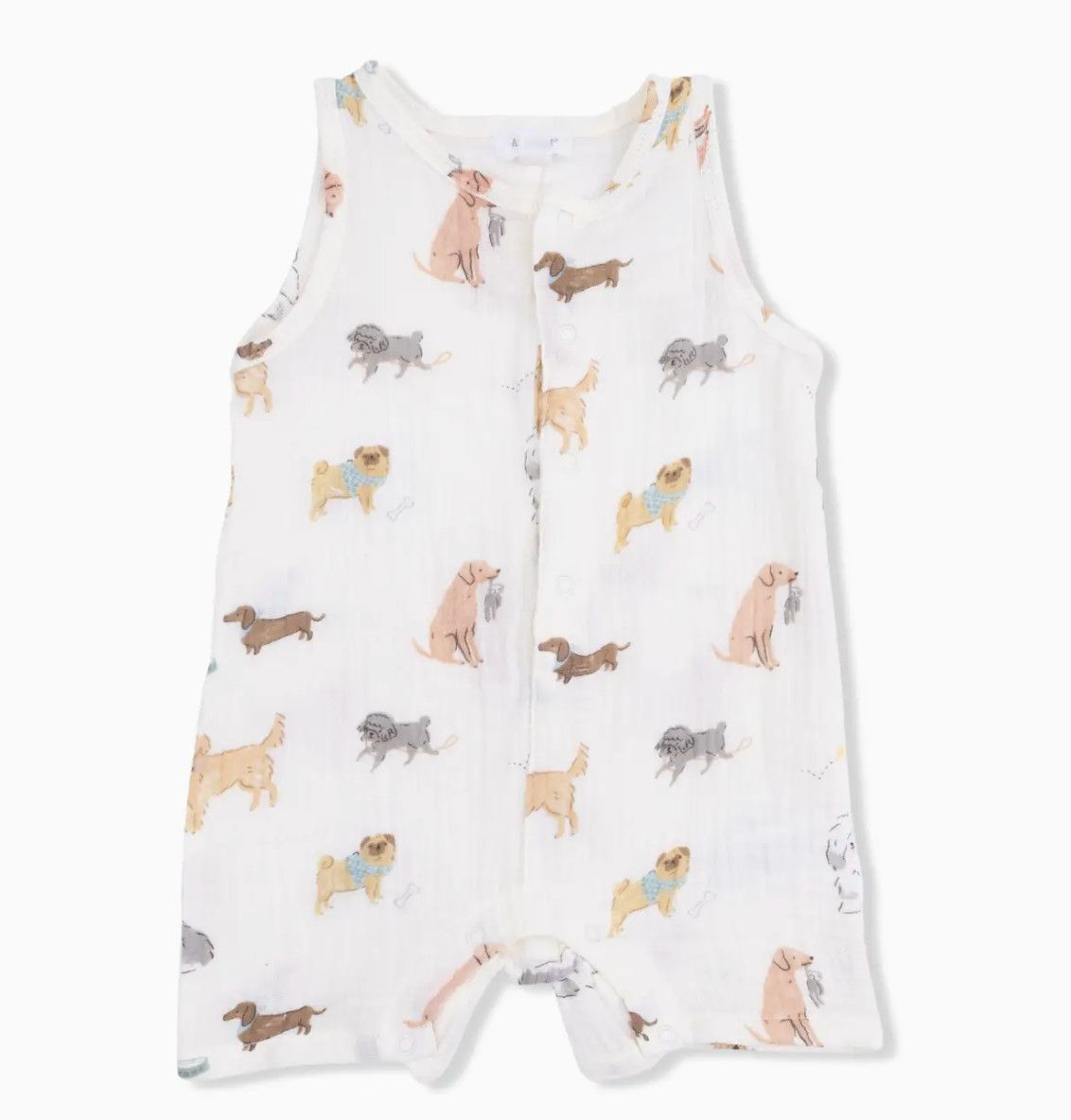 Angel Dear Awesome Dogs Shortie Romper, Size: 3-6M