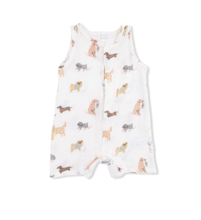 Angel Dear Awesome Dogs Shortie Romper