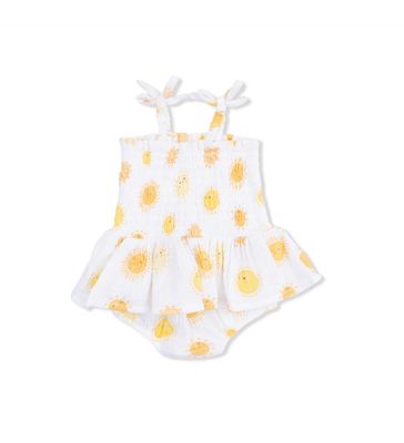 Angel Dear Happy Suns Smocked Bubble with Skirt