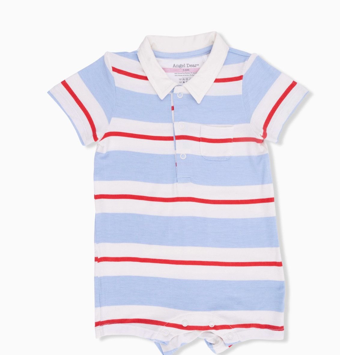 Angel Dear Preppy Rugby Polo Shortie, Size: 3-6M