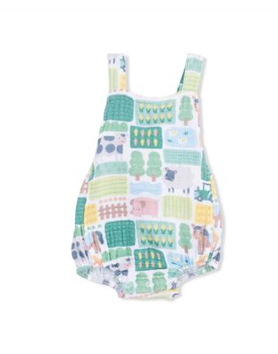 Angel Dear Patchwork Farm Retro Sunsuit