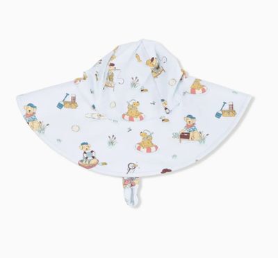 Angel Dear Lake Buddy Dogs Wide Brim Hat 0-6M