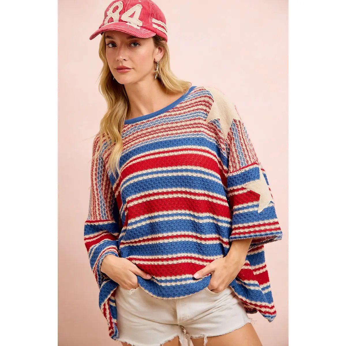 The Red White and Cute Top, Size: S