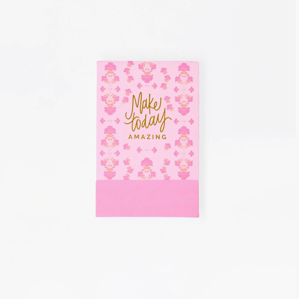 Flip Notepad | Make Today Amazing Pink