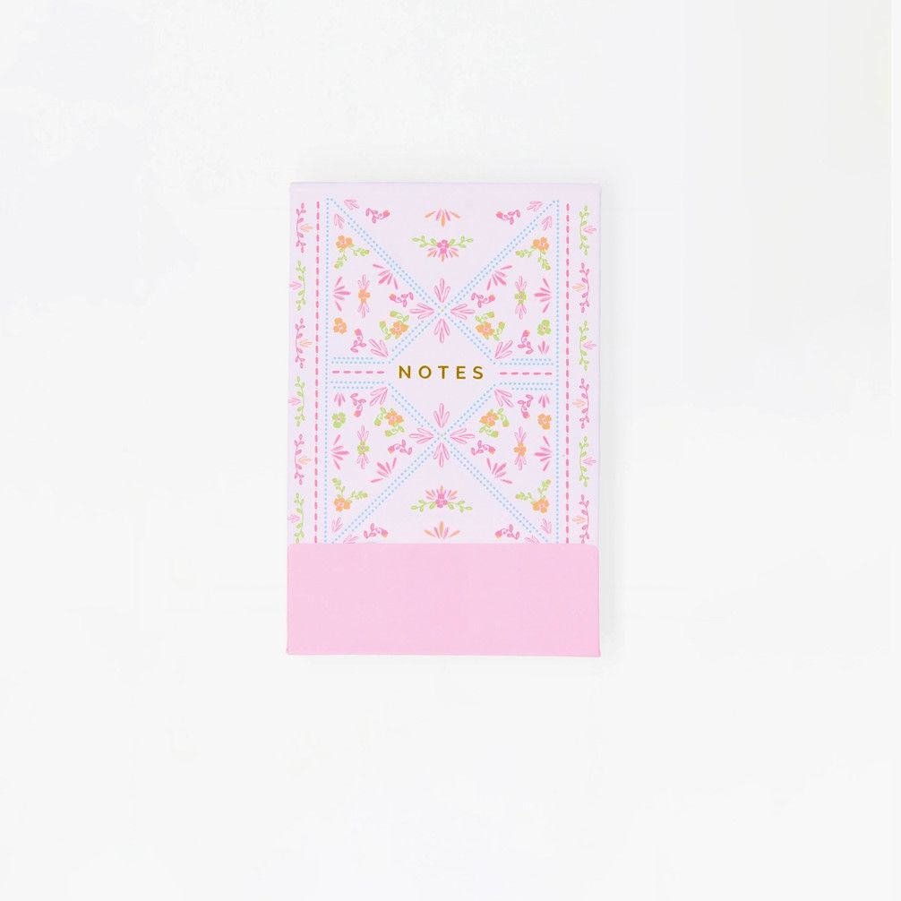 Flip Notepad | Floral Stitch