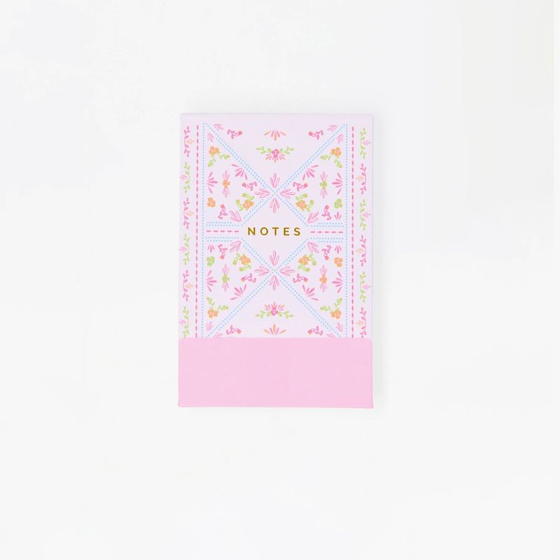 Flip Notepad | Floral Stitch