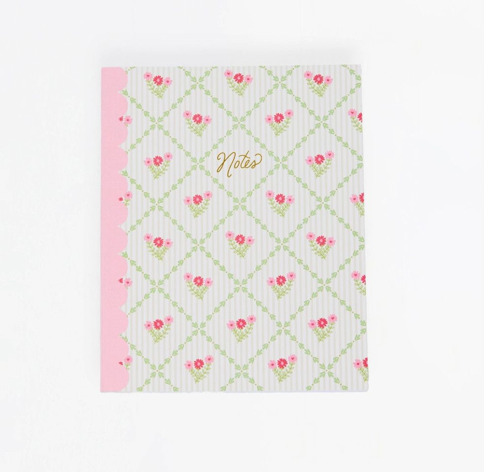 Scallop Notebook | Cottage Trellis