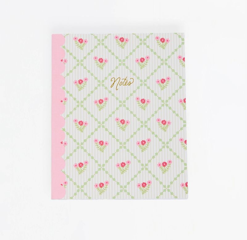 Scallop Notebook | Cottage Trellis
