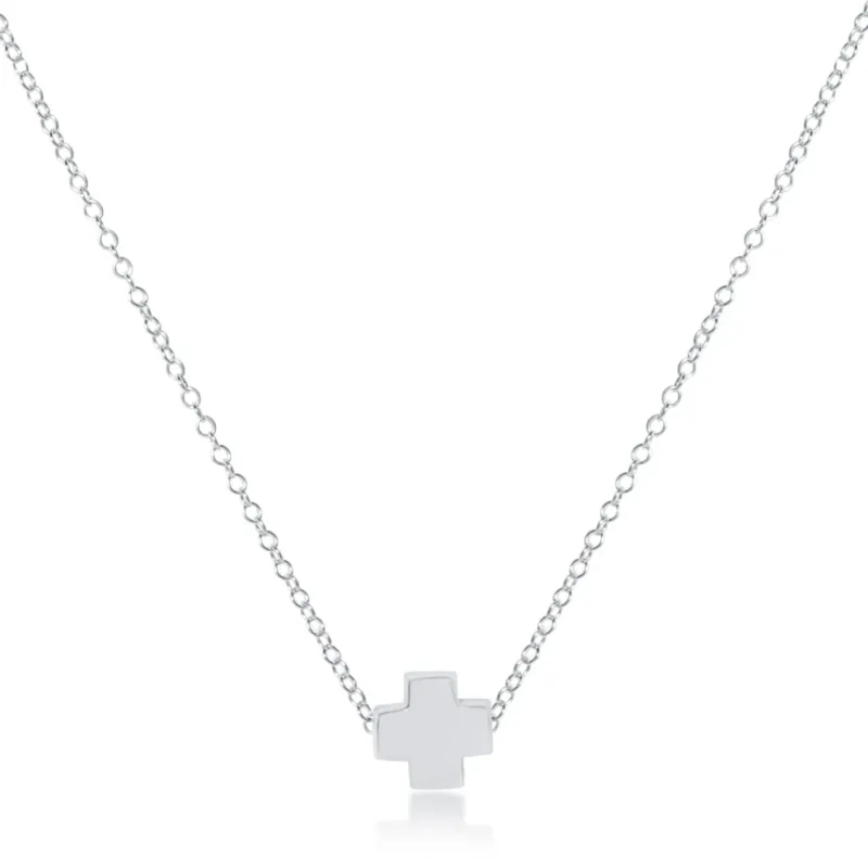 Enewton 16" Necklace Sterling Signature Cross Sterling