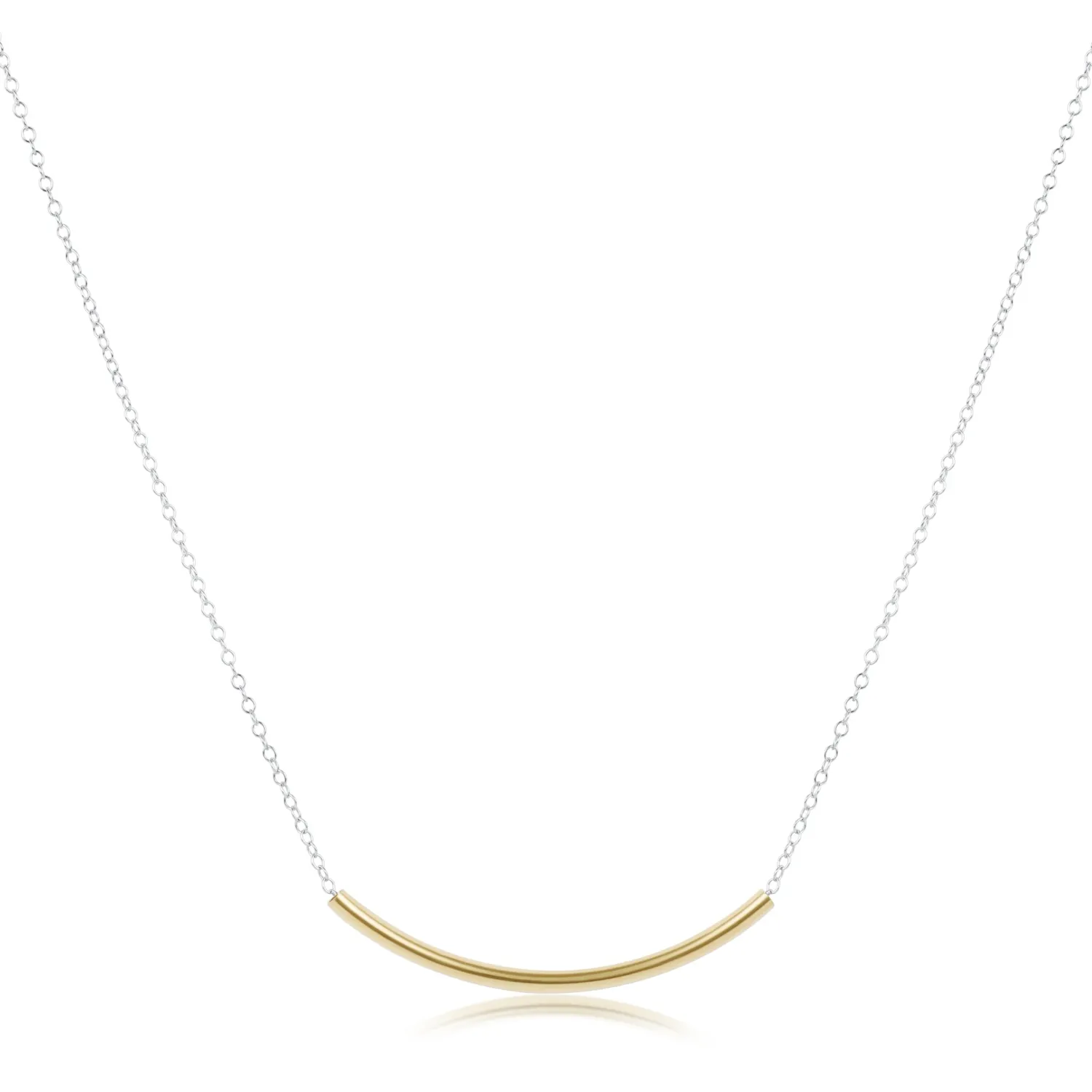 Enewton 16" Necklace Mixed Metal Bliss Bar Gold
