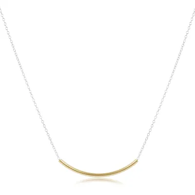 Enewton 16" Necklace Mixed Metal Bliss Bar Gold