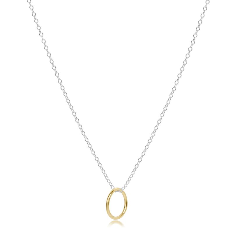 Enewton 16" Necklace Mixed Metal Halo Gold Charm