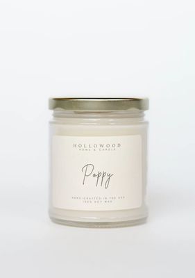 Hollowood 8oz Candle | Poppy Scent