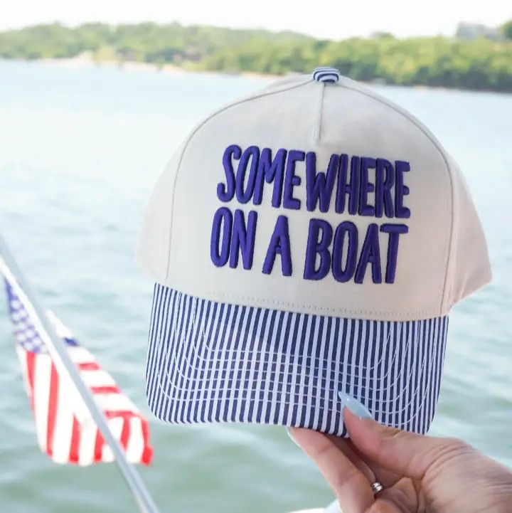 The Somewhere on a Boat Trucker Hat