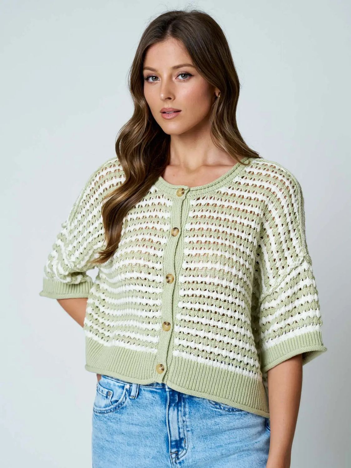 The Cadie Crochet Cardigan, Size: S