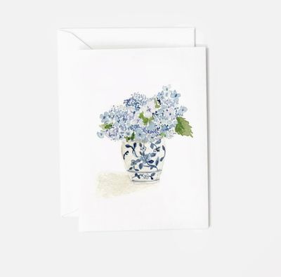 Mini Enclosure Notecard | Hydrangea Bouquet