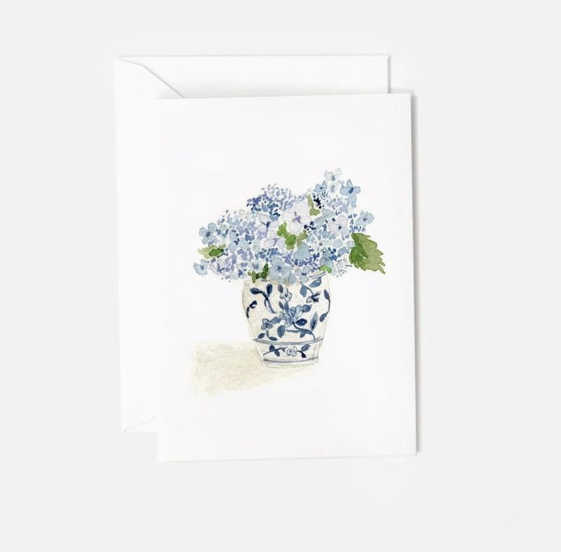 Mini Enclosure Notecard | Hydrangea Bouquet