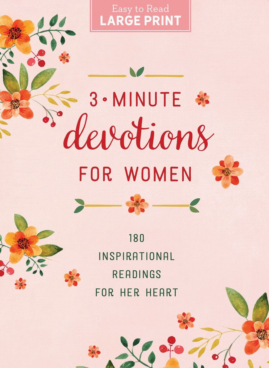 3-Minute Devotions for Women Large Print
