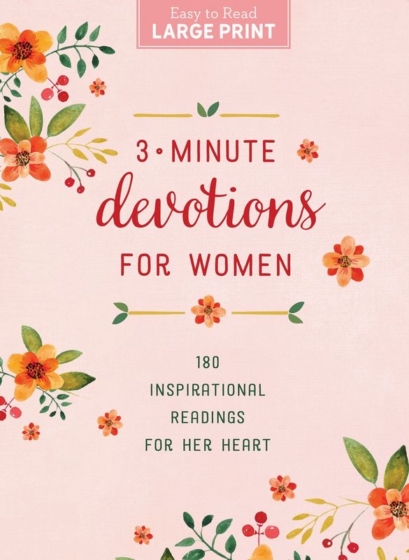 3-Minute Devotions for Women Large Print