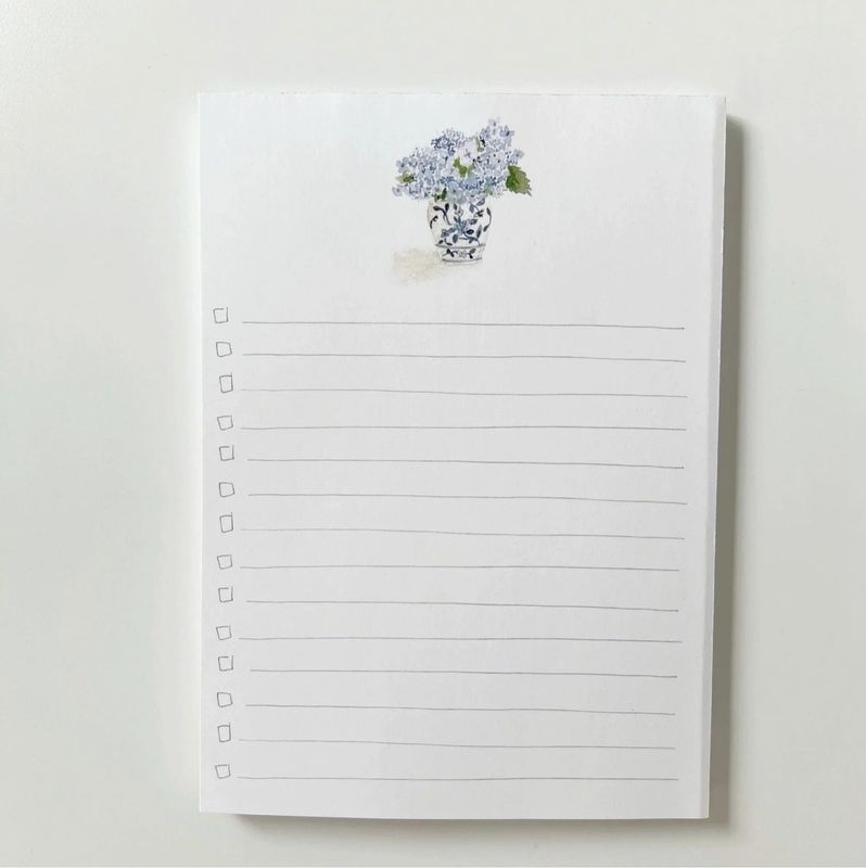 Checklist Notepad | Hydrangea