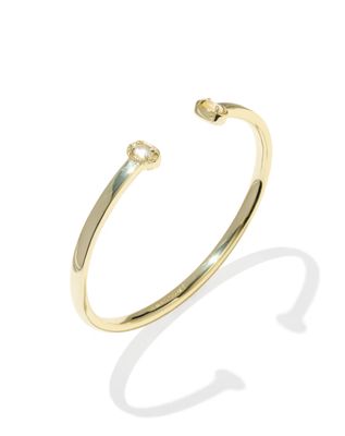 Mini Elton Cuff Bracelet Gold Ivory Mother of Pearl