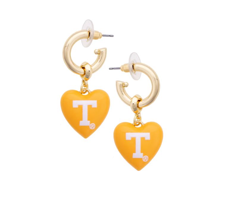 Tennessee Vols® Heart Drop Earrings