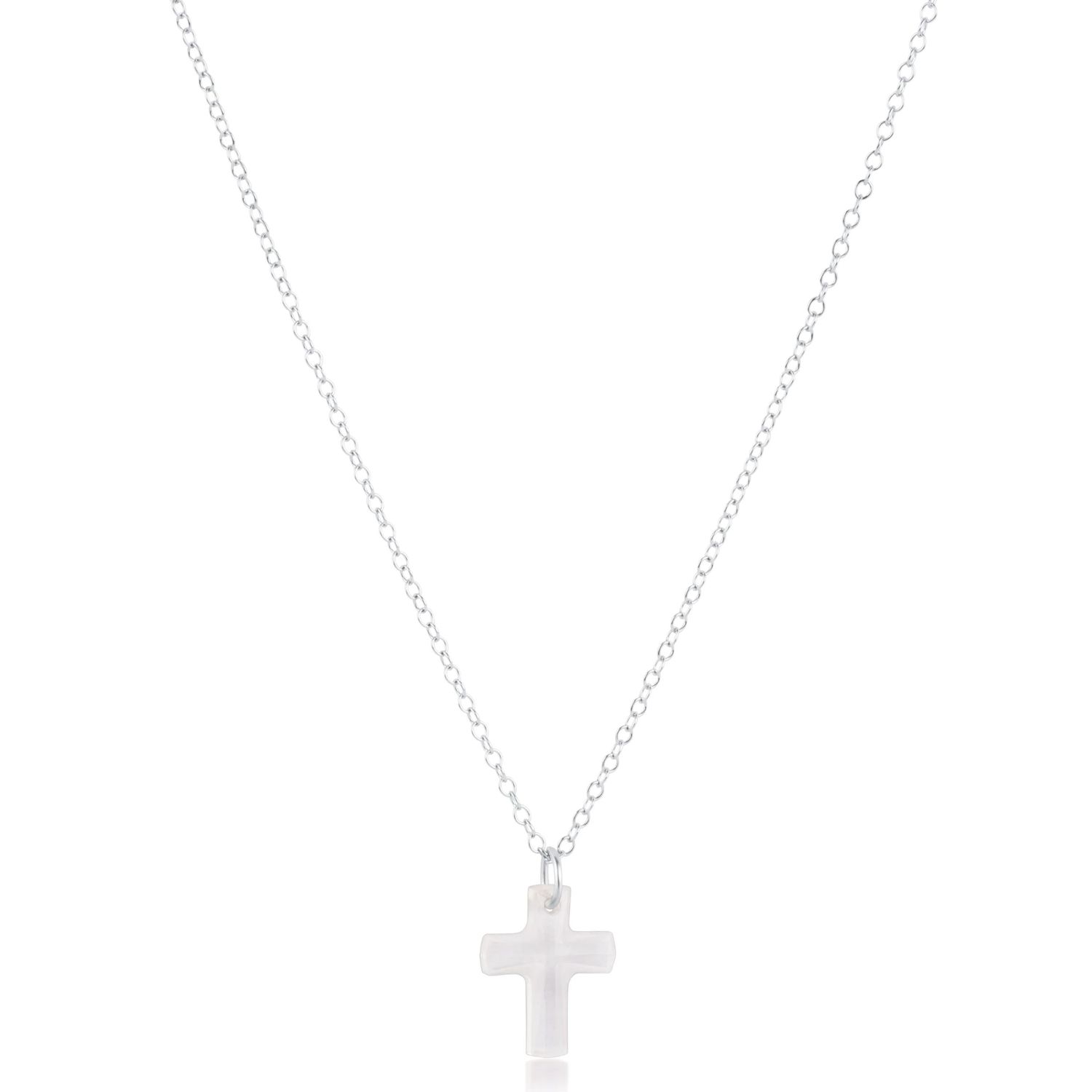 Enewton 16" Necklace Sterling Blessed Crystal Charm