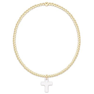 Enewton Classic Gold 2mm Bracelet Blessed Crystal Charm